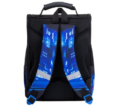 Ранец ПИФАГОР BASIC, 1 отделение, 3 кармана, эргономичная спинка, 