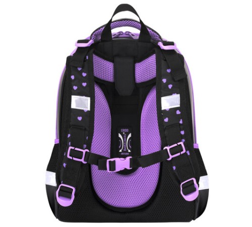 Ранец BRAUBERG SHINY, 2 отделения, с брелком, Pretty face, 38х28х14 см, 273142