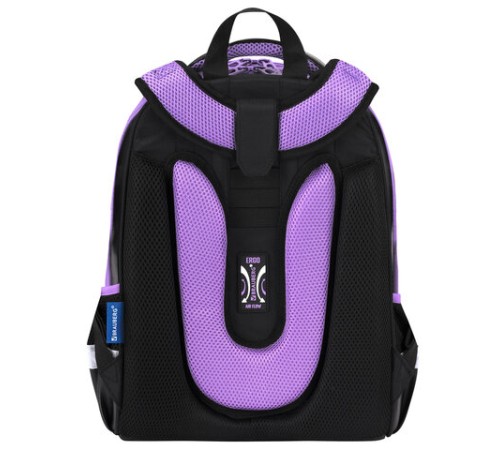 Ранец BRAUBERG SHINY, 2 отделения, с брелком, Pretty face, 38х28х14 см, 273142