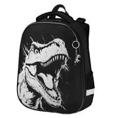 Ранец BRAUBERG SHINY, 2 отделения, с брелком, Scary dino, СВЕТЯЩИЙСЯ РИСУНОК, 38х28х14 см, 273143
