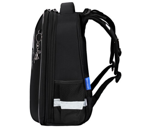 Ранец BRAUBERG SHINY, 2 отделения, с брелком, Scary dino, СВЕТЯЩИЙСЯ РИСУНОК, 38х28х14 см, 273143