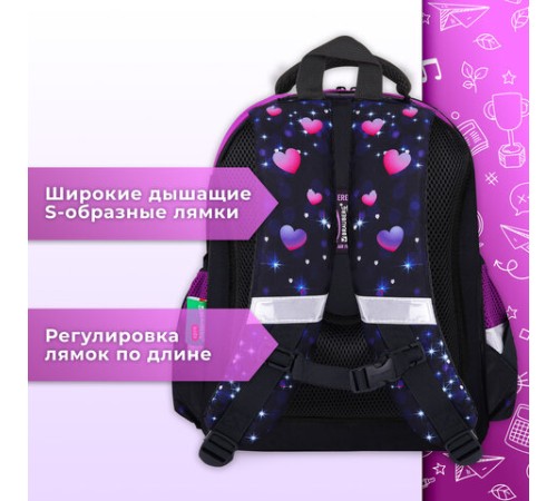 Ранец BRAUBERG KIDS STANDARD, 2 отделения, Fairy fox, 36х28х14 см, 273144