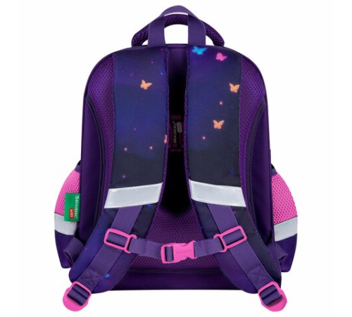 Ранец BRAUBERG KIDS STANDARD, 2 отделения, Curious cat, 36х28х14 см, 273145