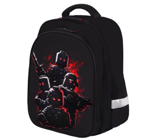 Ранец BRAUBERG KIDS STANDARD, 2 отделения, Terrible fighters, 36х28х14 см, 273146