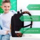 Ранец BRAUBERG KIDS STANDARD, 2 отделения, Fire split, 3D-панель, 36х28х14 см, 273147