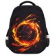 Ранец BRAUBERG KIDS STANDARD, 2 отделения, Fire split, 3D-панель, 36х28х14 см, 273147