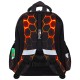 Ранец BRAUBERG KIDS STANDARD, 2 отделения, Fire split, 3D-панель, 36х28х14 см, 273147