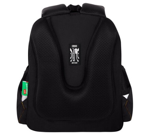 Ранец BRAUBERG KIDS STANDARD, 2 отделения, Fire split, 3D-панель, 36х28х14 см, 273147