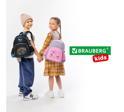 Рюкзак BRAUBERG KIDS PLAY детский, 1 отделение, 3 кармана, Tiny cutie, 29х23х12 см, 273148