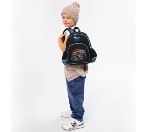 Рюкзак BRAUBERG KIDS PLAY детский, 1 отделение, 3 кармана, Funny wheels, 29х23х12 см, 273149
