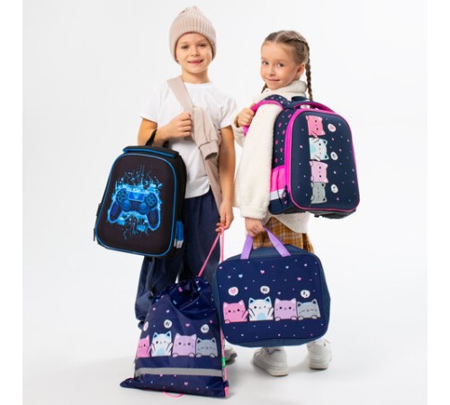 Ранец BRAUBERG KIDS START, 1 отделение, 2 кармана, Anti-gravity, 35х26х13 см, 273150