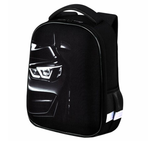 Ранец BRAUBERG KIDS START, 1 отделение, 2 кармана, Dark car, 35х26х13 см, 273151