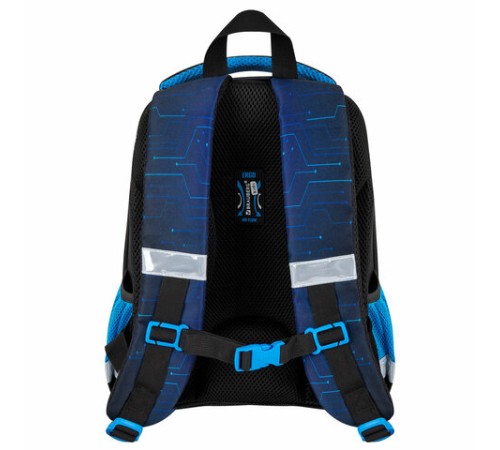 Ранец BRAUBERG KIDS START, 1 отделение, 2 кармана, Digital gamepad, 3D-панель, 35х26х13 см, 273152