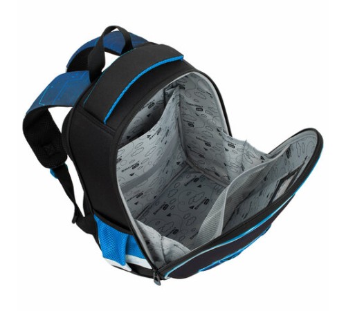 Ранец BRAUBERG KIDS START, 1 отделение, 2 кармана, Digital gamepad, 3D-панель, 35х26х13 см, 273152