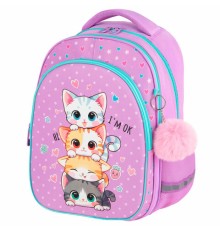 Рюкзак BRAUBERG OPTIMA, 2 отделения, с брелоком, 