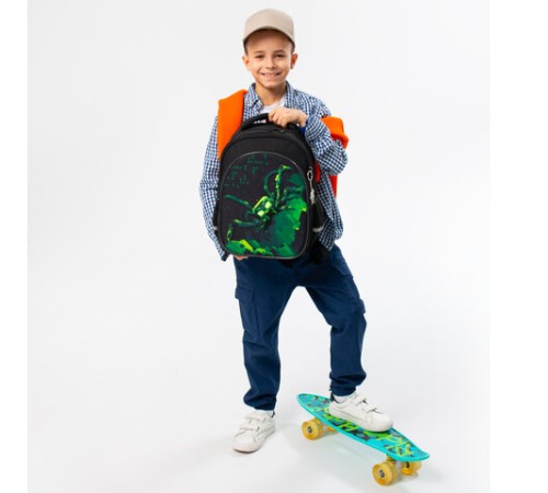 Рюкзак BRAUBERG OPTIMA, 2 отделения, с брелоком, 