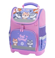 Ранец ЮНЛАНДИЯ WISE, 1 отделение, 3 кармана, устойчивое дно, Best fellows, 37х29х15 см, 273161