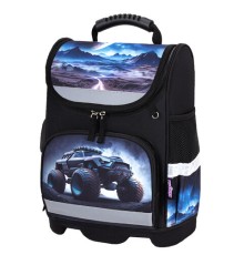 Ранец ЮНЛАНДИЯ WISE, 1 отделение, 3 кармана, устойчивое дно, Space driver, 37х29х15 см, 273163