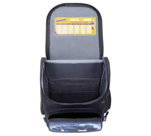 Ранец ЮНЛАНДИЯ WISE, 1 отделение, 3 кармана, устойчивое дно, Space driver, 37х29х15 см, 273163