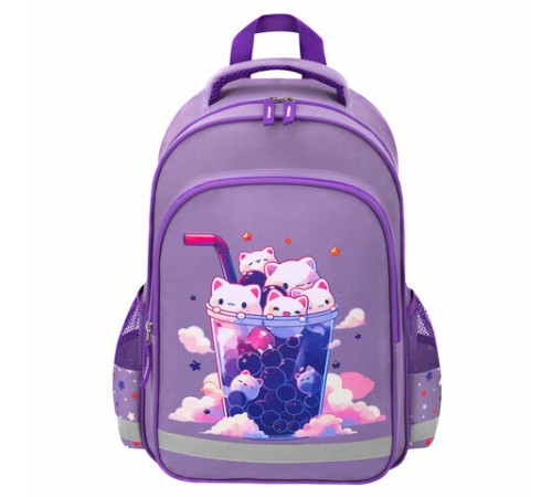 Рюкзак ПИФАГОР SCHOOL, 1 отделение, 3 кармана, 