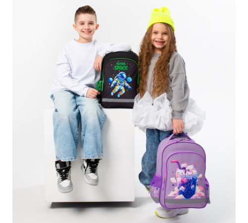 Рюкзак ПИФАГОР SCHOOL, 1 отделение, 3 кармана, 