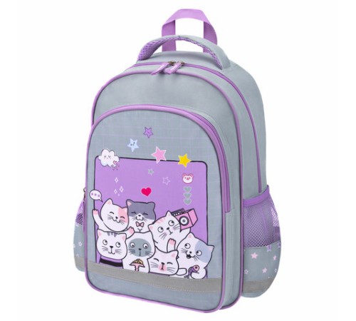 Рюкзак ПИФАГОР SCHOOL, 1 отделение, 3 кармана, 