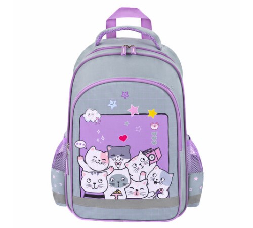 Рюкзак ПИФАГОР SCHOOL, 1 отделение, 3 кармана, 