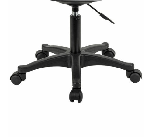 Кресло стул BRABIX "Eames MG-310 PL", пластик черный, экокожа черная, 532927