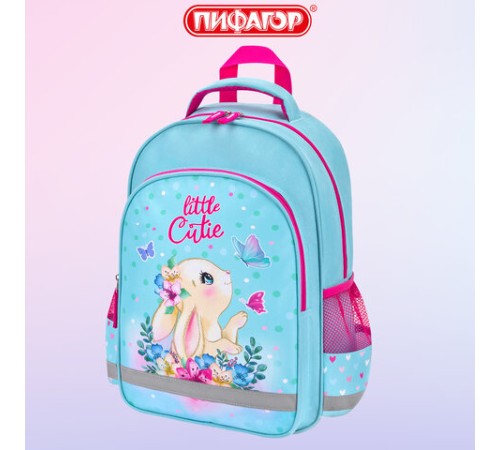 Рюкзак ПИФАГОР SCHOOL, 1 отделение, 3 кармана, 