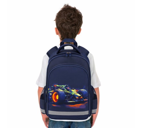 Рюкзак ПИФАГОР SCHOOL, 1 отделение, 3 кармана, 