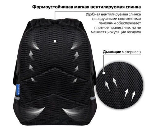 Рюкзак BRAUBERG VIBE, 2 отделения, 5 карманов, 