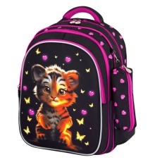 Рюкзак BRAUBERG KIDS MIND с пеналом в комплекте, 2 отделения, 