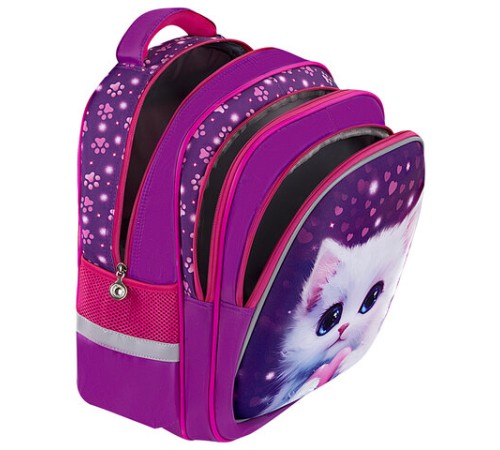 Рюкзак BRAUBERG KIDS MIND с пеналом в комплекте, 2 отделения, 