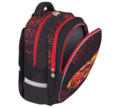 Рюкзак BRAUBERG KIDS MIND с пеналом в комплекте, 2 отделения, 