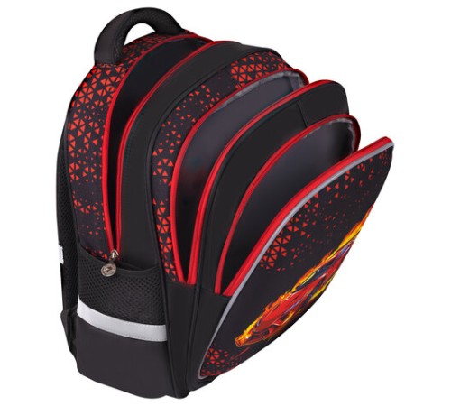 Рюкзак BRAUBERG KIDS MIND с пеналом в комплекте, 2 отделения, 