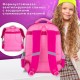 Рюкзак BRAUBERG KIDS FLOSSY, 2 отделения, 3 кармана, 