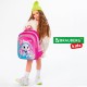 Рюкзак BRAUBERG KIDS FLOSSY, 2 отделения, 3 кармана, 