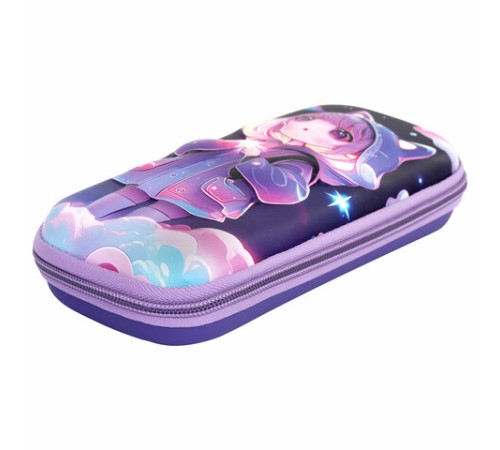 Пенал ЮНЛАНДИЯ, 1 отделение, 1 откидная планка, карман, EVA покрытие soft-touch, 22х10х5 см, 