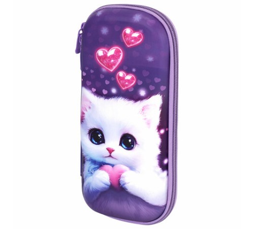 Пенал ЮНЛАНДИЯ, 1 отделение, 1 откидная планка, карман, EVA покрытие soft-touch, 22х10х5 см, 