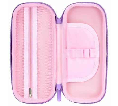 Пенал ЮНЛАНДИЯ, 1 отделение, 1 откидная планка, карман, EVA покрытие soft-touch, 22х10х5 см, 