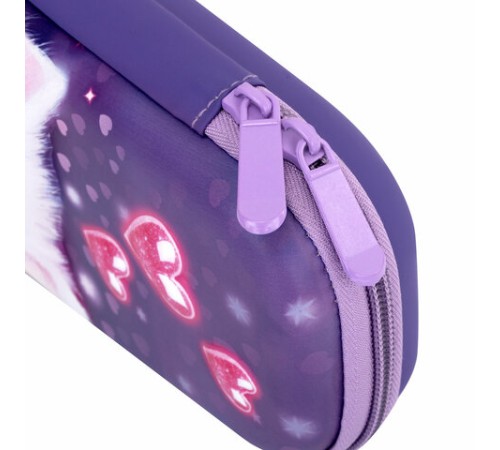 Пенал ЮНЛАНДИЯ, 1 отделение, 1 откидная планка, карман, EVA покрытие soft-touch, 22х10х5 см, 