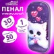 Пенал ЮНЛАНДИЯ, 1 отделение, 1 откидная планка, карман, EVA покрытие soft-touch, 22х10х5 см, 