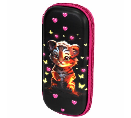 Пенал ЮНЛАНДИЯ, 1 отделение, 1 откидная планка, карман, EVA покрытие soft-touch, 22х10х5 см, 