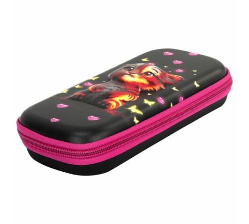 Пенал ЮНЛАНДИЯ, 1 отделение, 1 откидная планка, карман, EVA покрытие soft-touch, 22х10х5 см, 