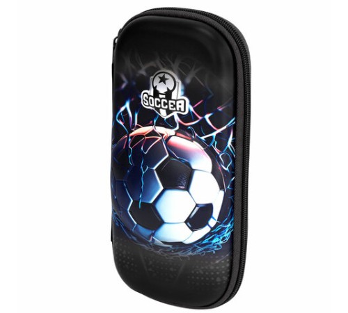 Пенал ЮНЛАНДИЯ, 1 отделение, 1 откидная планка, карман, EVA покрытие soft-touch, 22х10х5 см, 