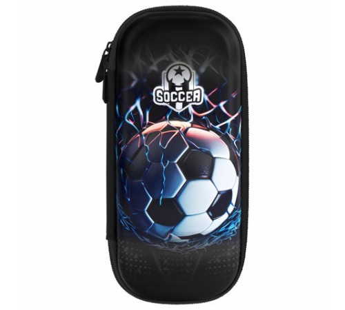 Пенал ЮНЛАНДИЯ, 1 отделение, 1 откидная планка, карман, EVA покрытие soft-touch, 22х10х5 см, 