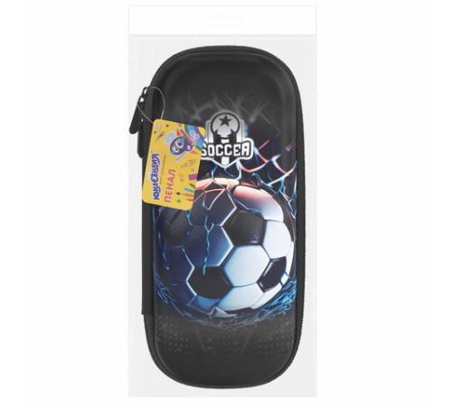 Пенал ЮНЛАНДИЯ, 1 отделение, 1 откидная планка, карман, EVA покрытие soft-touch, 22х10х5 см, 