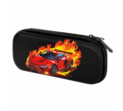 Пенал ЮНЛАНДИЯ, 1 отделение, 1 откидная планка, карман, EVA покрытие soft-touch, 22х10х5 см, 