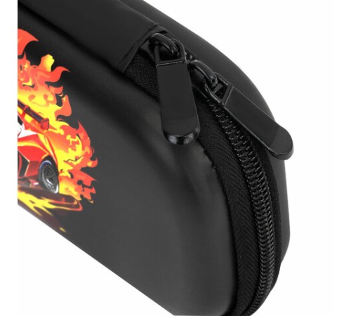 Пенал ЮНЛАНДИЯ, 1 отделение, 1 откидная планка, карман, EVA покрытие soft-touch, 22х10х5 см, 