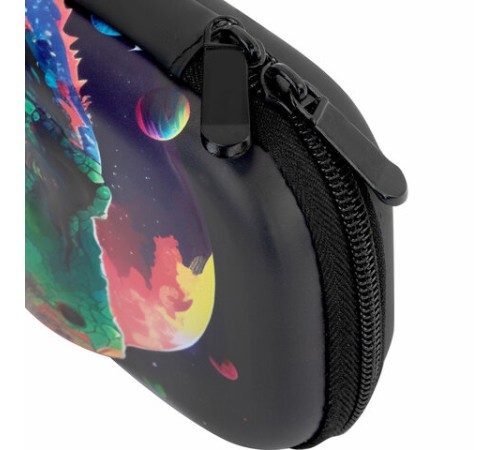 Пенал ЮНЛАНДИЯ, 1 отделение, 1 откидная планка, карман, EVA покрытие soft-touch, 22х10х5 см, 